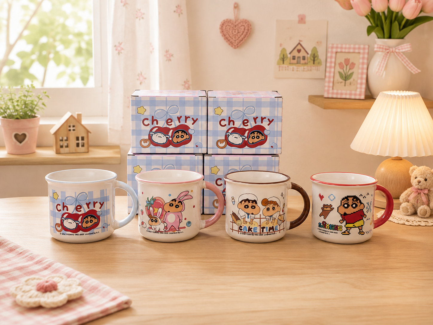 [샘플] 짱구 캐릭터 캠핑 머그 패키지